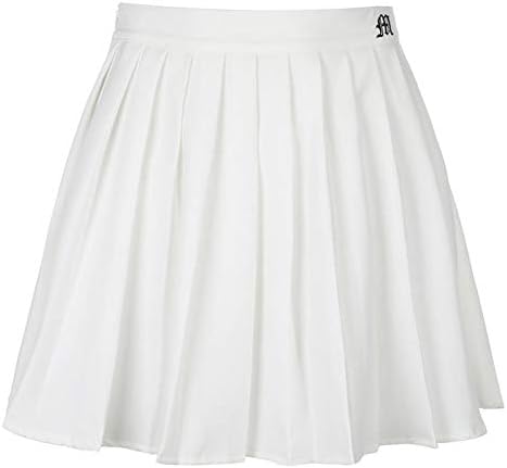 MMCYTW Pleated Skirt Short Women Elastic Waist Mini Skirt Sexy