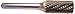 SGS Tool Company 10178 SA-5 Double Cut Carbide Bur 1/2 Diameter 1/4 Shank Diameter