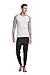 CYZ Men's Thermal Long Sleeve Crew Top-WhiteGrey-M