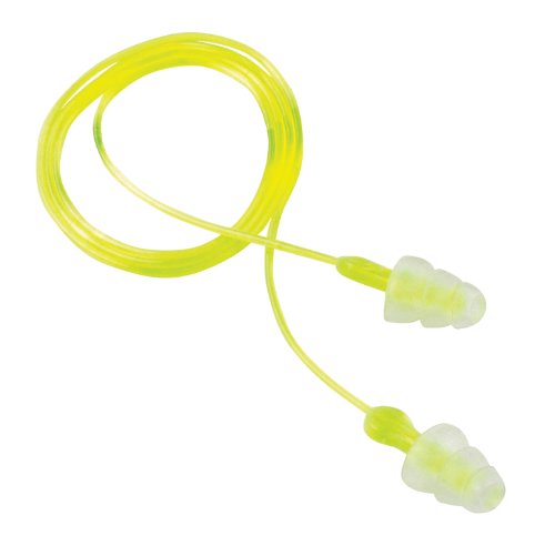 Peltor Sport Tri-Flange Corded Reusable Earplugs, 3-Pair Per Pack