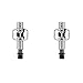 CRANKBROTHERs Crank Brothers Eggbeater 1 Hangtag Bike Pedals with Premium Cleats and Bicycle Shoe Shields Set (Black)thumb 1