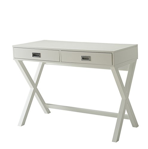 Convenience Concepts Designs2Go 2-Drawer Modern Landon Desk, White
