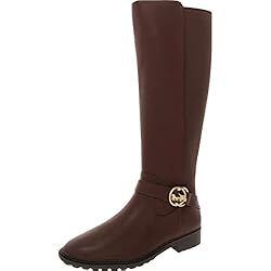 COACH Farrah Leather Boot Walnut 6 B