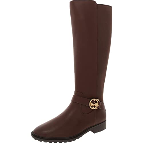 COACH Farrah Leather Boot Walnut 6 B