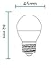 Grimaldi Lighting LED Bulb, Appliance Bulb For Refrigerators, 450 Lumens, 5 Watts, 2 Pack, Bright White (5000K), A15 Style Bulb, Not Dimmable, 40W Equivalent