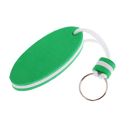 image for NATFUR Oval Shaped EVA Foam Floating Key Ring Keychain for Fishing Raf
