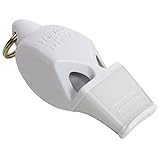 Fox 40 Eclipse Non-Glow Whistle with Breakaway Lanyard, White