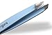 Tweezer Guru Tweezers for Women - Slant Pointed Precision Tweezers for Eyebrows & Ingrown Hair Removal - Blackhead and Splinter Tweezer with Sharp Needle Nose Point for Plucking (Sky Blue)