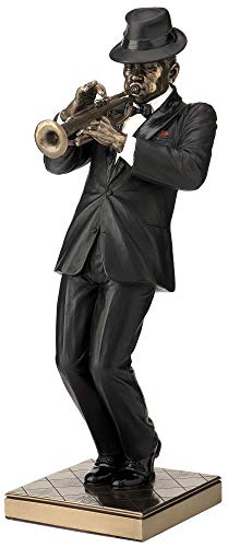 Trumpet Player Statue Sculpture Figurine - Jazz Band Collection - Thumbnail 3