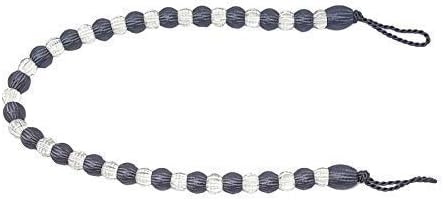 2 X Stunning Charcoal Grey Clear Beaded Curtain Long TIE Back TIEBACK 30"