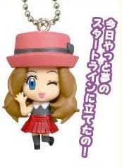 Takara Tomy Pokemon Pocket Monsters Girls Mascot Keychain Figure ~1.5" - Serena