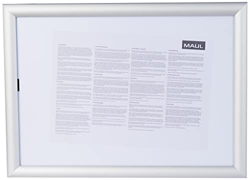 MAUL Klapprahmen A3 silber MAULstandard schneller Posterwechsel fuer Waende