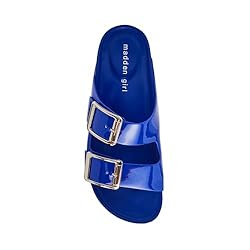Madden Girl Women's Bodiee Slide Sandal, Cobalt