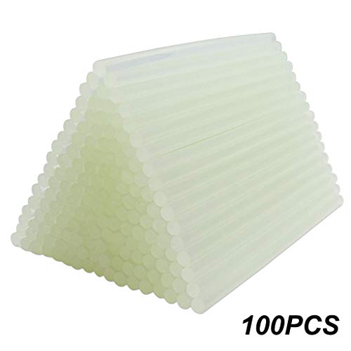 Samoii All Purpose Hot Melt Glue Stick - Mini Hot Glue Gun Sticks - 3"L x 0.7" D Hot Melt Glue Sticks Adhesive Almost for All Materials for Kids Adults DIY Sealing Repairing -100/ Pack