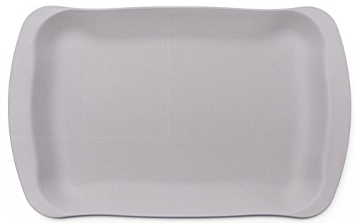 Bamboozle Serving Tray | Party, Kitchen, Dinner Tray, Made of Sustainable Bamboo Fiber, Biodegradable | Dove Color