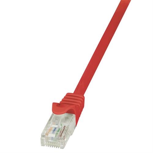 LogiLink CP2084U CAT6 U/UTP EconLine Patch Cable, 7.5 Meter Length, Red, Red, 7.5 Meter Length