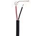 Mokungit 10Pairs 2 Core 2pin Black Pigtail Plastics Waterproof IP65 LED Connctor Male Female 40cm/pair Applicable 0.3mm² 15mm Nut for LED Light