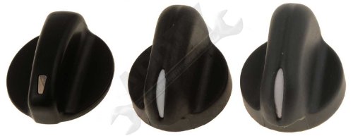 APDTY 87993 HVAC Heat AC Temperature Control Head Knob Assortment Of 3 (Pack of 3; Replaces 9360784, 9363337, 94854372)