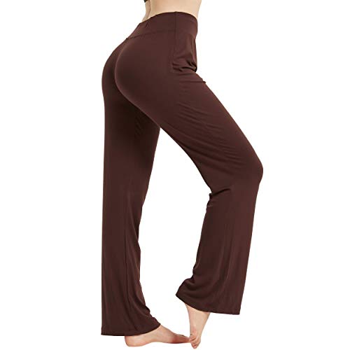 CGTL pantalones de yoga bootleg para mujer, cintura alta, no transparentes, con control de barriga, pantalones con corte de bota, pantalones acampanados casuales de entrenamiento