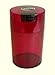 Tightvac - 1 oz to 6 ounce Airtight Multi-Use Vacuum Seal Portable Storage Container for Dry Goods, Food, and Herbs - Red Tint Cap & Body