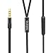T-TOPER Noise Isolating Stereo Wired Sweatproof Two Drivers Heavy Bass Earphones with Mic for SmartPhones