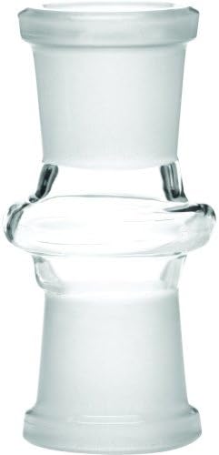 SCIENTIFIC LABORATORY SUPPLIES - 12-243 FEMALE TO FEMALE ESSENTIAL ADAPTER W/ RING 180 ASSORTED SIZES / COLORS CLEAR 18MM FEMALE TO 18MM FEMALE
