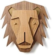 Wooden Lion Head, Woodland Kids Room Decor, Wood Wall Art, Nursery Animal Decor, Animal Head, Lion Wall Mount