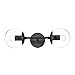 Light Society LS-W268-BK-CL Zeno Black and Clear Glass 2-Light Globe Wall Sconce, Mid Century Modern Retro Vintage Style