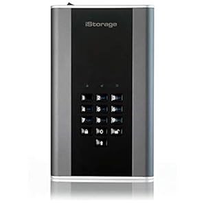 iStorage diskAshur DT2 1 TB Secure Encrypted Desktop Hard Drive FIPS Level-2 Password protected Dust/Water Resistant. IS…
