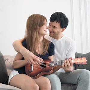 YOLOPLUS+ 21 Inch Wooden Ukulele Guitar Soprano Kid's Toy 4 Strings Musical Instruments Educational Learning with Picks Primary Tutorial Backpack for Toddler Beginner Keep Tone Anti-Impact