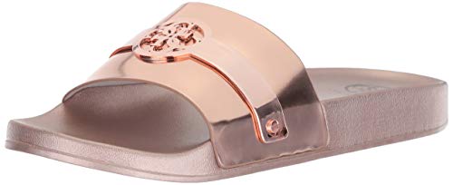 rose gold guess sandals
