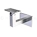 Inline Design - Stainless Steel Handrail Bracket Square for Flat/Curved Bottom Tube Slim Adjustable (Satin Stainless Steel)