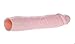Reusable Silicone Penis Extension Condom Enlarger Sleeves for Ejaculation Delay, Flesh