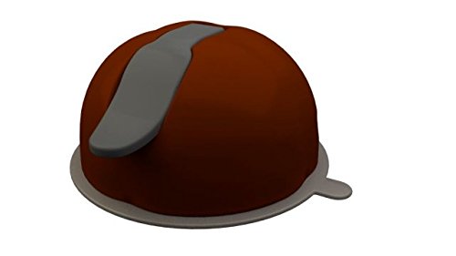 iSucker, Maroon with a Grey lever for use with iPad, Android, Samsung, Kindle, Nook. It's an ergonomic handle, and can also be used as a stand.