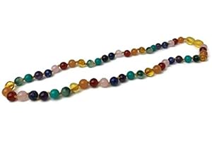 Baltic Essentials Polished Honey Rainbow Necklace