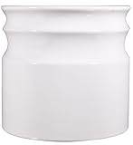 Home Essentials & Beyond 66380 7.5 D in. Turino Rings Utensil Crock - White
