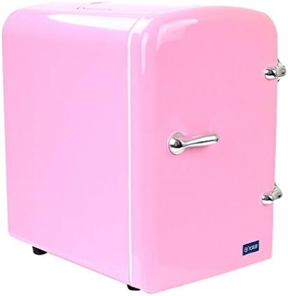 The harvest season- 4L Car Refrigerator, Car Dual-use Mini Fridge Hot And Cold Dual Use 220V AC / 12V DC ( Color : Pink )