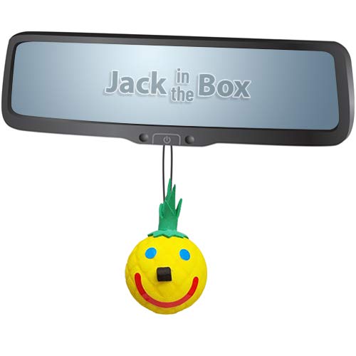 Jack in The Box - Original Year 2016 Hawaii Hawaiian Exclusive Pineapple Car Antenna Topper/Mirror Dangler/Desktop Spring Stand + Happy Yellow Face Antenna Ball - Thumbnail 2