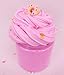 Sunool fluffly Foam Slime,Pink Donut Charm Slime Putty Stress Relief and Chocolate Scented Sludge Toy for Daughter Girlfriend（7oz）