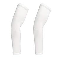 HARAVAL Compression Arm Sleeves for Men Women UV Protection Cooling Arm Warmers Cycling Basketball Running Golf Basketball Driving Elbow Sleeves 1 Pair