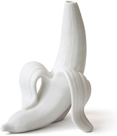 Scandinavian White Gold Banana Pendant Vase Floret Small Mouth Vase Flower Jar
