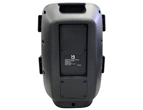 Mr. Dj PSE80BT 8" Portable Active Speaker with Rechargeable Battery 1200W P.M.P.O, 1"