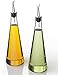 Venero Olive Oil & Vinegar Dispensers, Set of 2 Glass Bottles, 19 oz Olive Oil Dispenser Bottle Set for Kitchen, Stainless Steel Pourer Spouts & Funnel, Cooking Oil Cruet, Salad Dressing Container