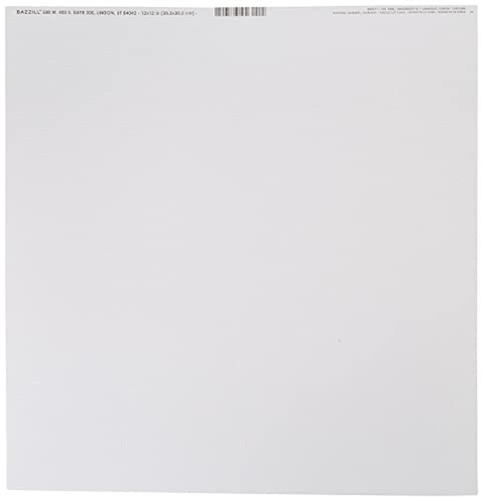 Darice Bazzill Basics Paper ScrapBooking Sheets Bling Diamond, White-Pack of 25