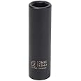 Sunex 3/8-Inch Drive 13mm 12-Point Semi-Deep Impact Socket - Chrome Molybdenum Steel