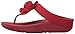 FitFlop Women's Florrie Toe-Thong Sandal, Classic red, 7 M US