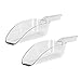 (2 Pack) 12-Ounce Clear Polycarbonate Scoop, Heavy-Duty Plastic Ice Scoop, Candy Scoops, Popcorn Scoops, Utility Scoops by Tezzorio