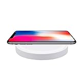 For Iphone 8 / 8 Plus / X, Mchoice New Portable Qi Wireless Power Fast Charger Charging Pad for Iphone 8 / 8 Plus / X (White)