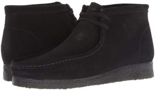 クラークス メンズ 男性用 シューズ 靴 ブーツ チャッカブーツ Wallabee Boot Black Suede 並行輸入品