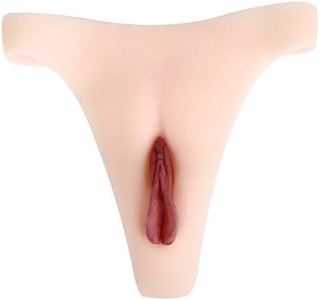 MMYJ Hiding Gaff Panty Men G-String Lifelike Underwear Shaping Silicone Fake Vagina for Crossdresser, Transgender